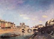 Johan-Barthold Jongkind The Seine and Notre-Dame de Paris USA oil painting reproduction